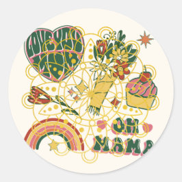 Pegatina geft divertido para el día de la madre