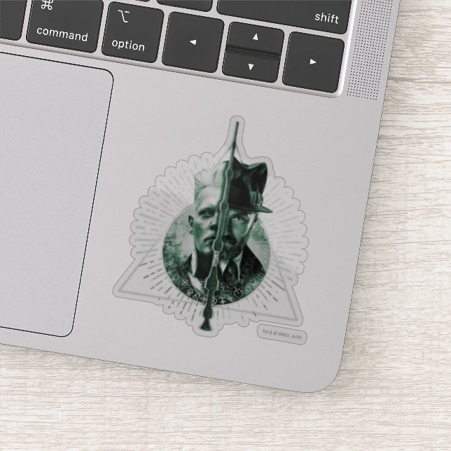 Pegatina GELLERT GRINDELWALD™ versus Dumbledore (Detalle)