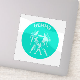 Pegatina Géminis, signo del zodíaco, horóscopo, astrología