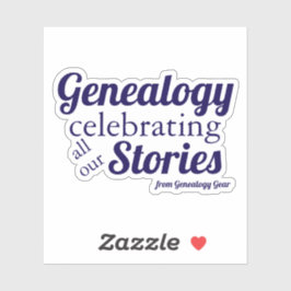 Pegatina Genealogía – celebrando todas nuestras historias