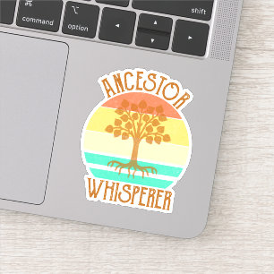 Pegatina Genealogía de Ancestor Whisperer