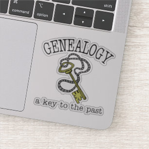 Pegatina Genealogía una llave al último vinilo