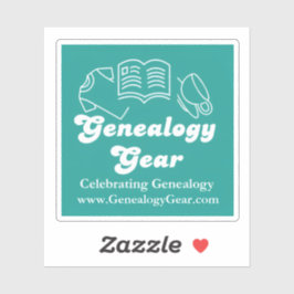 Pegatina Genealogy Gear Logo