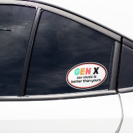 Pegatina Generación X: Nuestra música es mejor