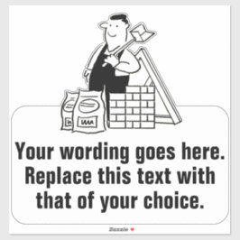 Pegatina Generador de casas generales promocional