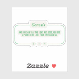 Pegatina Génesis 1:4