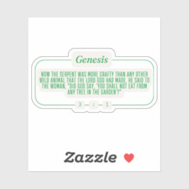 Pegatina Génesis 3:1