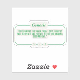 Pegatina Génesis 3:5