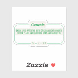 Pegatina Génesis 5:10