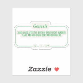 Pegatina Génesis 5:19