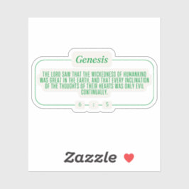 Pegatina Génesis 6:5