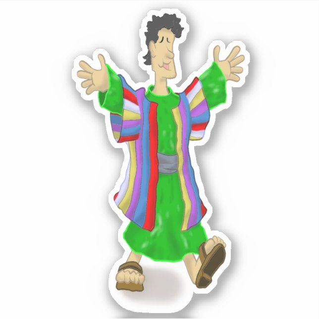 Pegatina Génesis Joseph 37:1 (Anverso)