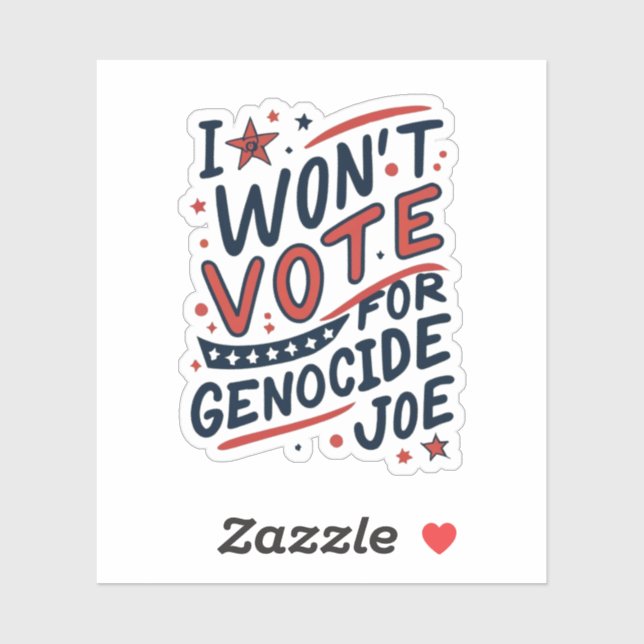 PEGATINA GENOCIDE JOE (Hoja)