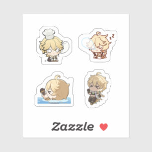 Pegatina Genshin Impact Set de Stickers Chibi Aether