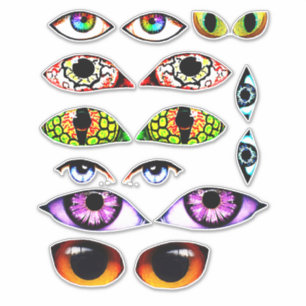 Pegatina Gente Asombrosa Creatura Animal Ojos