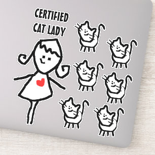 Pegatina Gente de gato certificada