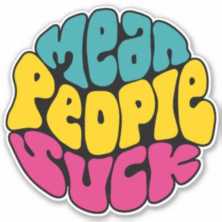 Pegatina Gente media Suck Word Art