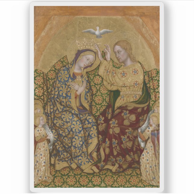 Pegatina Gentile da Fabriano - Coronación de la Virgen (Anverso)