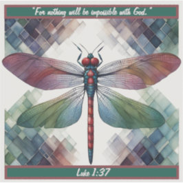 Pegatina Geo Dragonfly Personalizable