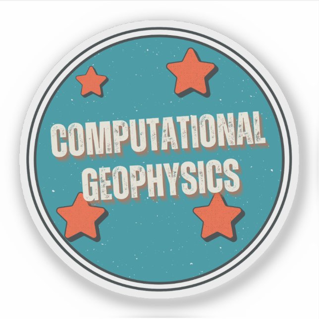 Pegatina Geofísica Computacional (Anverso)
