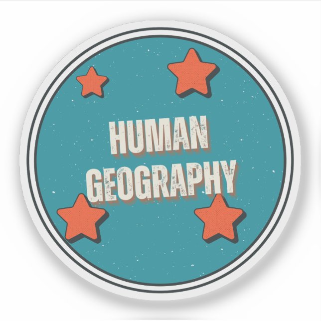 Pegatina Geografía humana (Anverso)