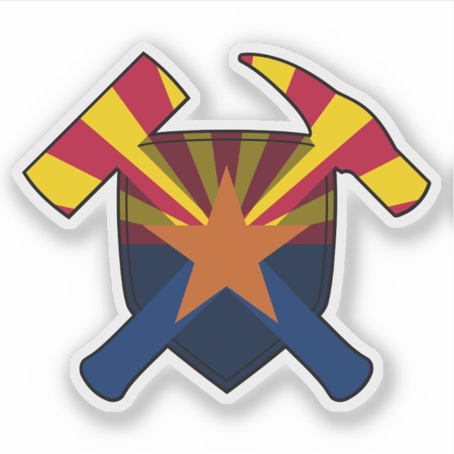 Pegatina Geólogo de Arizona Vinyl (Anverso)