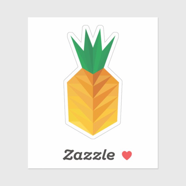 Pegatina Geometric Pineapple (Hoja)