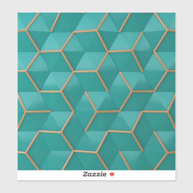 Pegatina geométrico (Hoja)