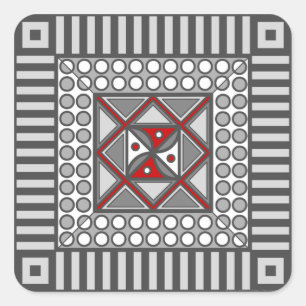 Pegatina geométrico alternativo