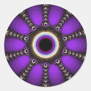 Pegatina Geométrico FUN Purple Fractal
