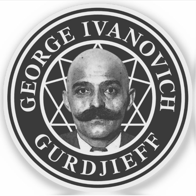 Pegatina George Ivanovich Gurdjieff - v2 (Anverso)