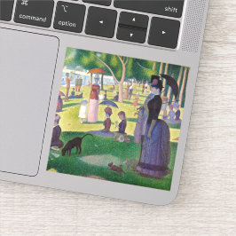 Pegatina Georges Seurat - Domingo en La Grande Jatte