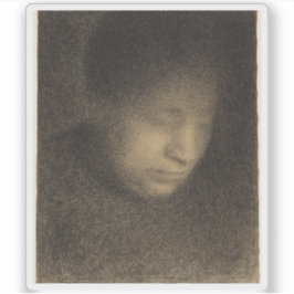 Pegatina Georges Seurat: Madame Seurat, la madre del artist