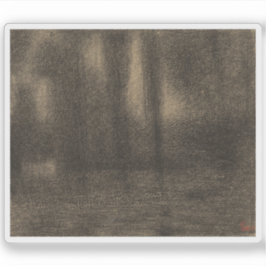 Pegatina Georges Seurat - Poplars