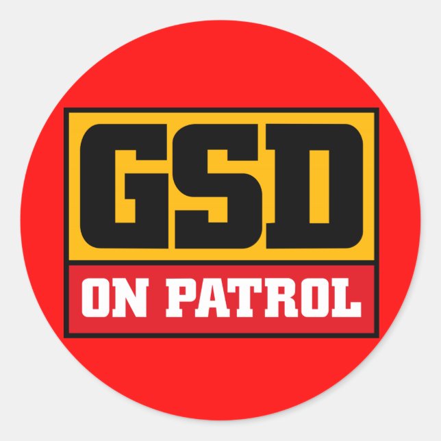 pegatina germano de pastor (Anverso)