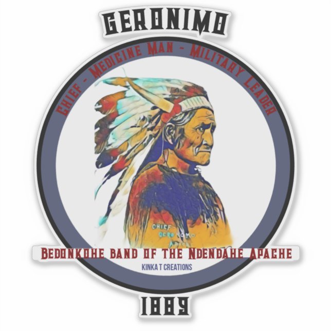 Pegatina Geronimo (Anverso)