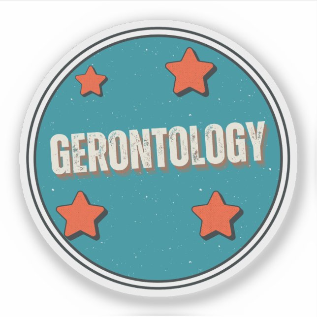 Pegatina Gerontología (Anverso)