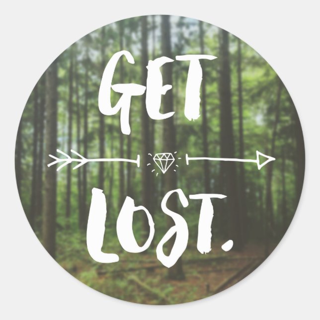 Pegatina Get Lost (1.0) (Anverso)