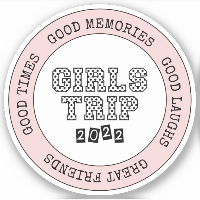 Pegatina Getaway de vacaciones de fin de semana de Chicas d (Anverso)