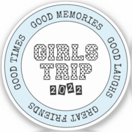 Pegatina Getaway de vacaciones de fin de semana de Chicas d