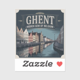 Pegatina Ghent – Hidden Gem of Belgium