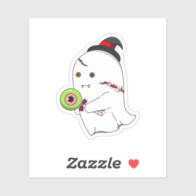 Pegatina ghost (Hoja)