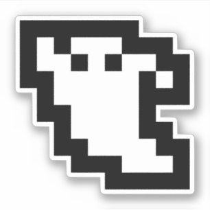 Pegatina Ghost de 8 bits de píxeles