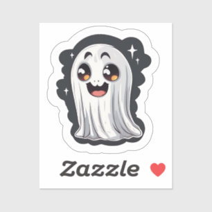 Pegatina Ghost de Personalizado Cute Happy