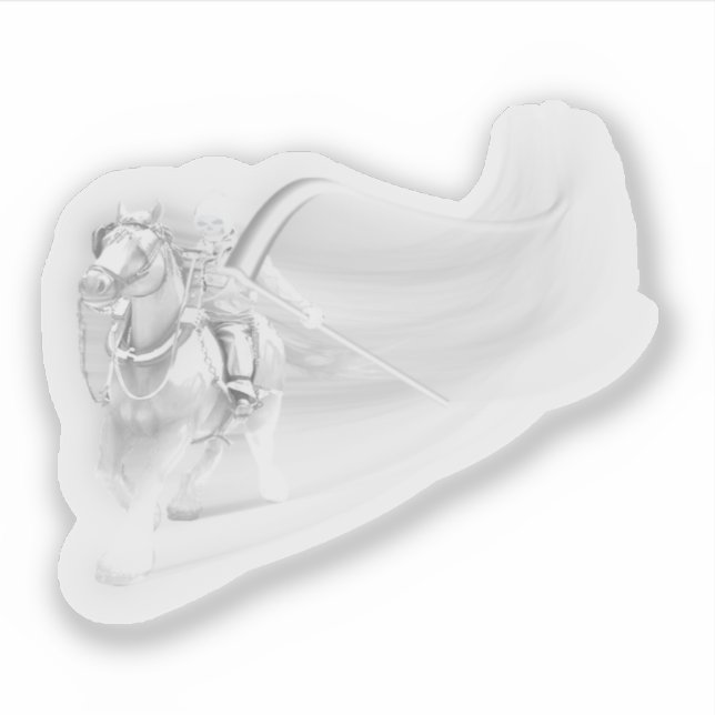 Pegatina Ghostly Reaper Rides Again Halloween (Anverso)