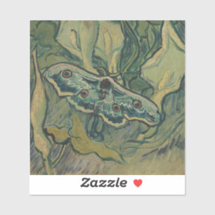 Pegatina Giant Peacock Moth (1889) de Vincent van Gogh