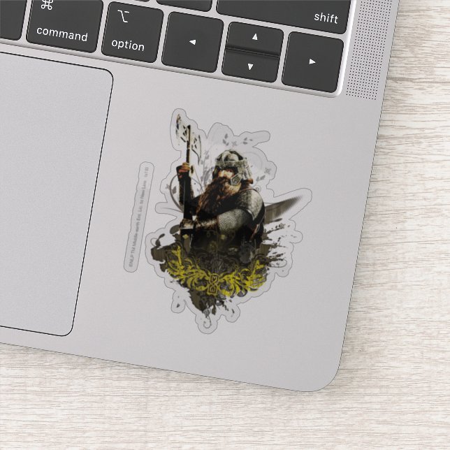 Pegatina GIMLI™ Con Collage Ax (Detalle)