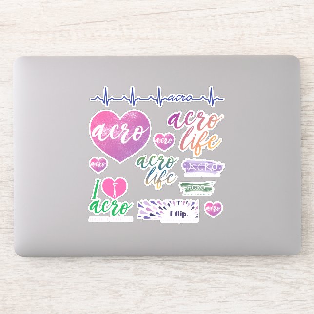 Pegatina Gimnasia acrobática Vinyl Decretos (Ordenador)