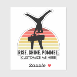 Pegatina Gimnasia de hombres personalizados se come el sueñ