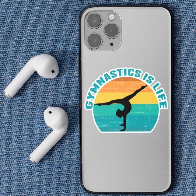 Pegatina Gimnasia es la gimnasta Guay Sunset Life (Subido por el creador)